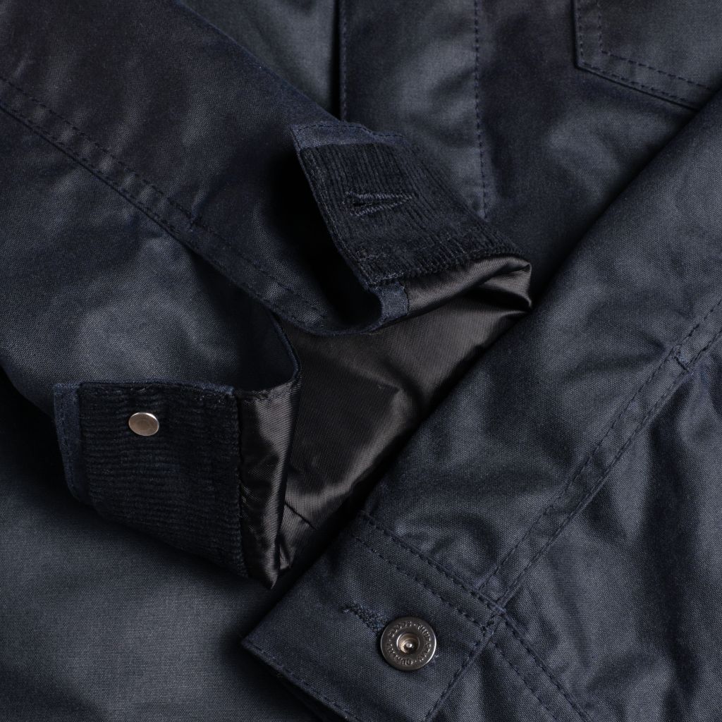 Sowachi Waxed Canvas Field Jacket | Navy