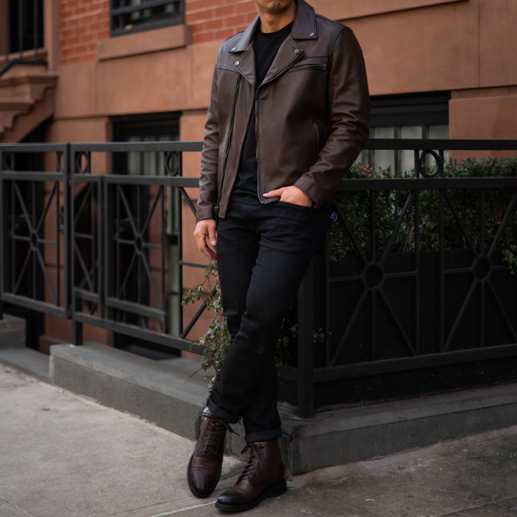 Sowachi [S] Motorcycle Jacket | Old English