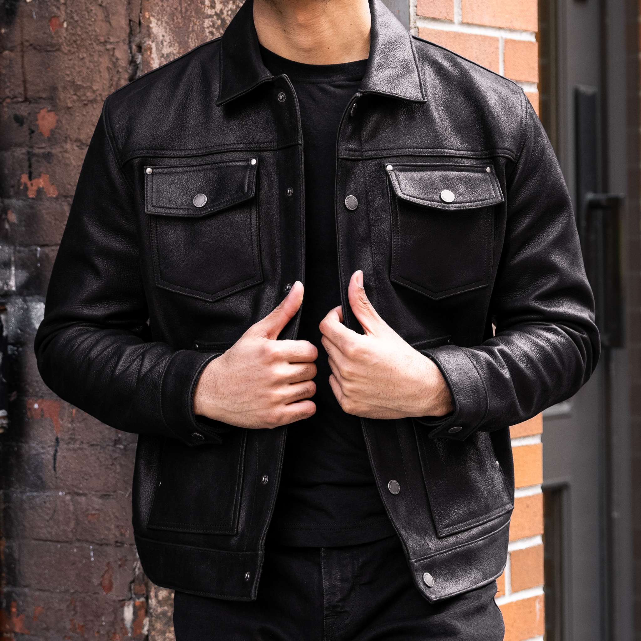 Sowachi Roughout Cruiser Jacket | Black