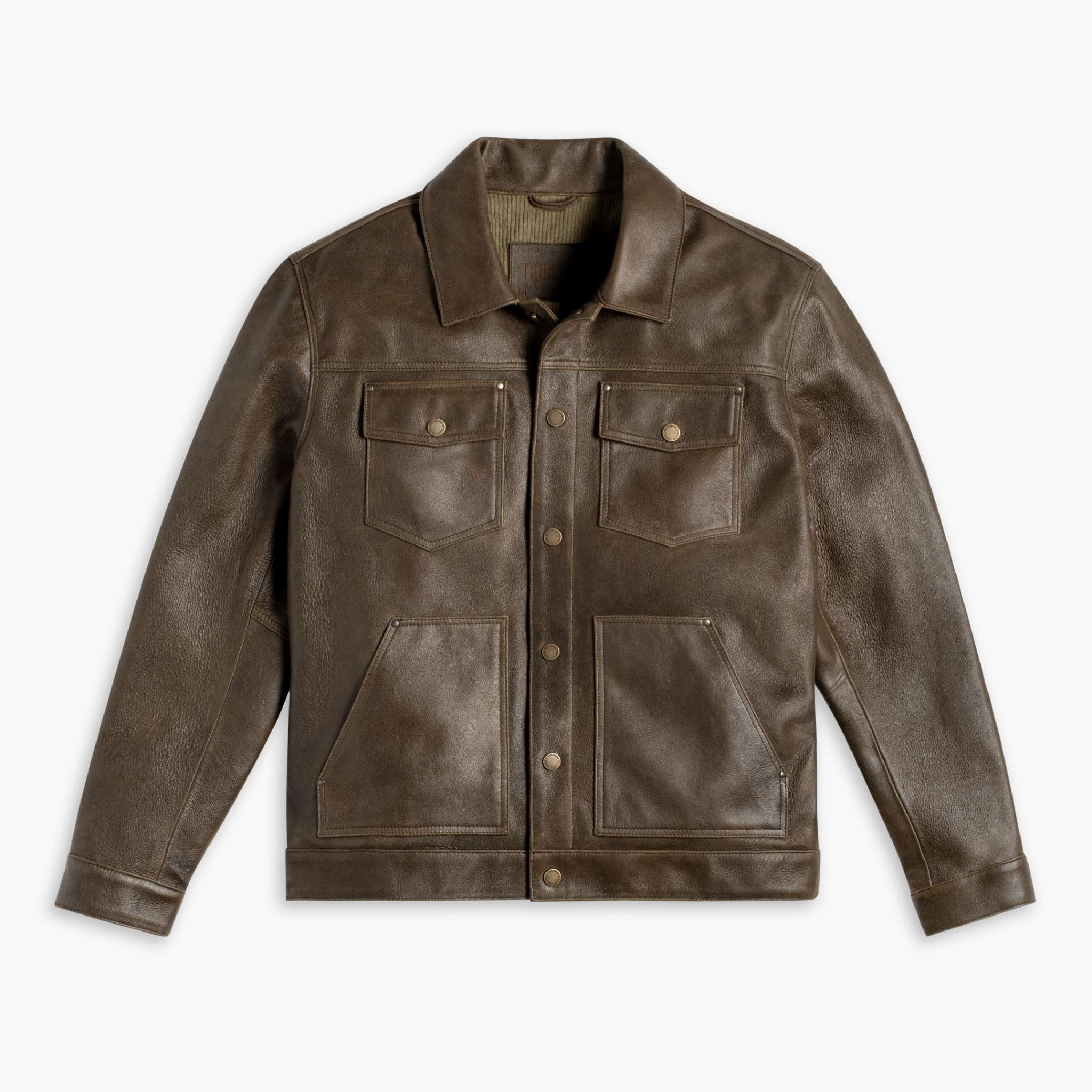 Sowachi Roughout Cruiser Jacket | Dark Olive