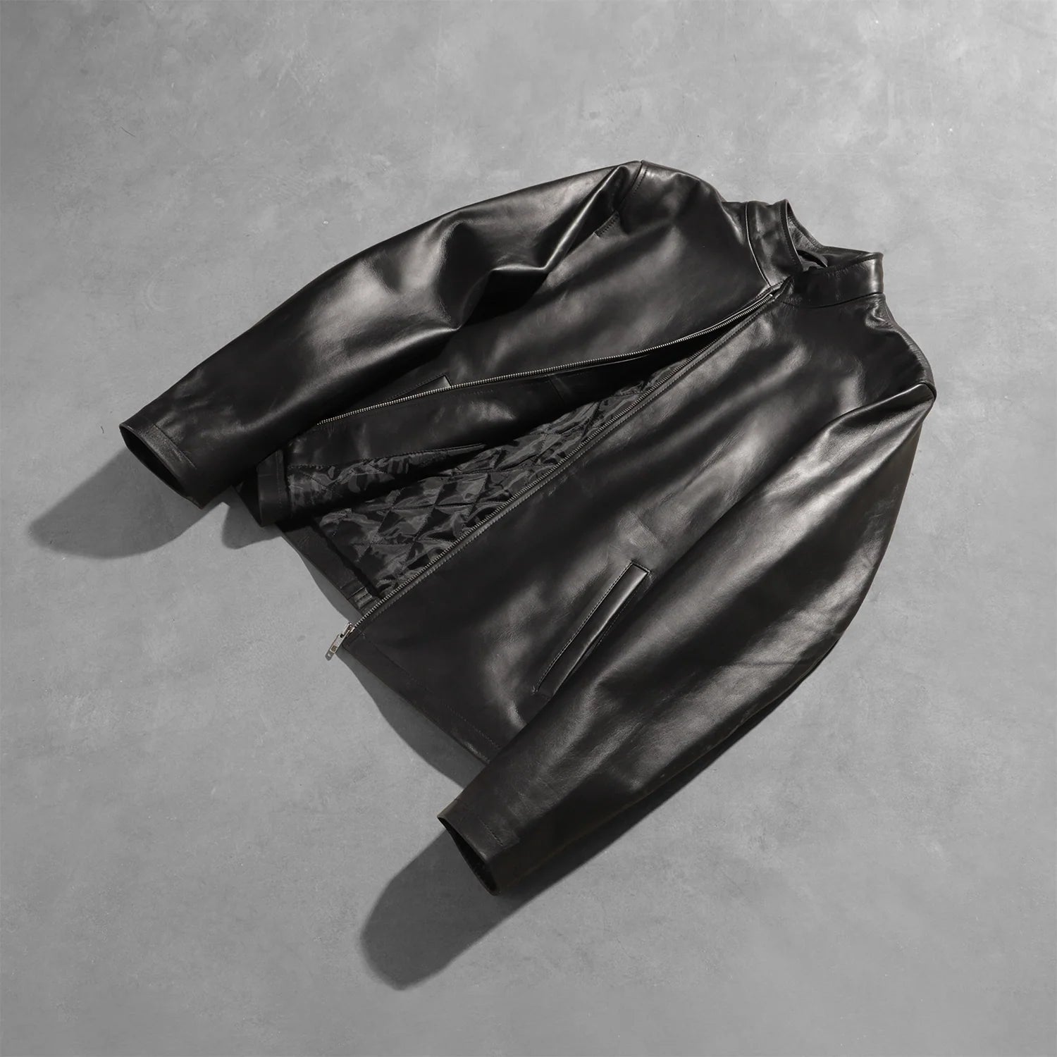 Sowachi Alex Black Leather Biker Jacket