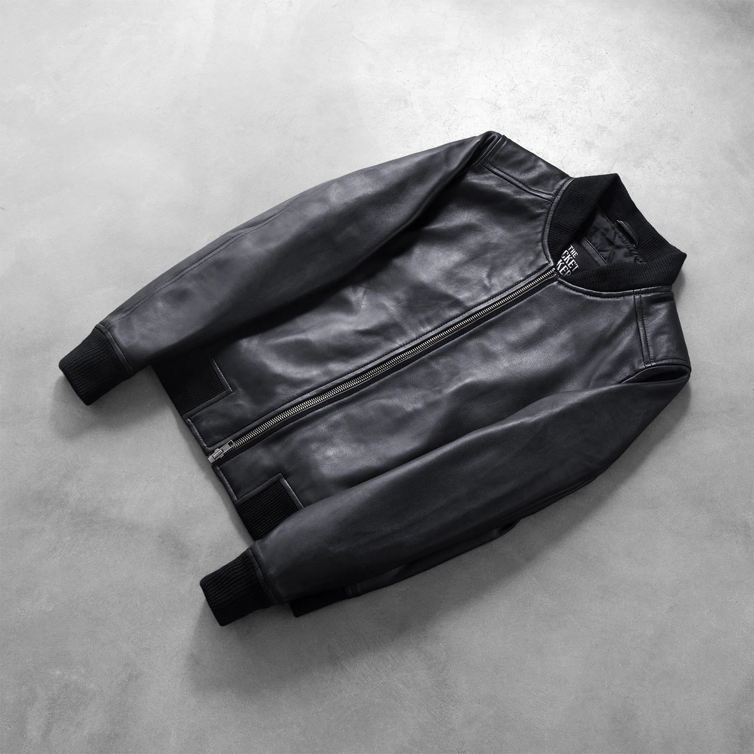 Sowachi Bliss Black Leather Bomber Jacket