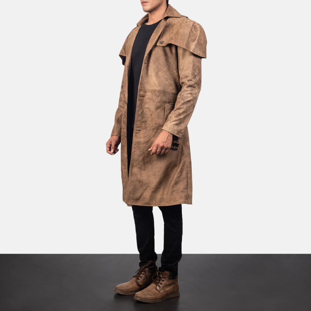 Sowachi Deux Brown Leather Duster