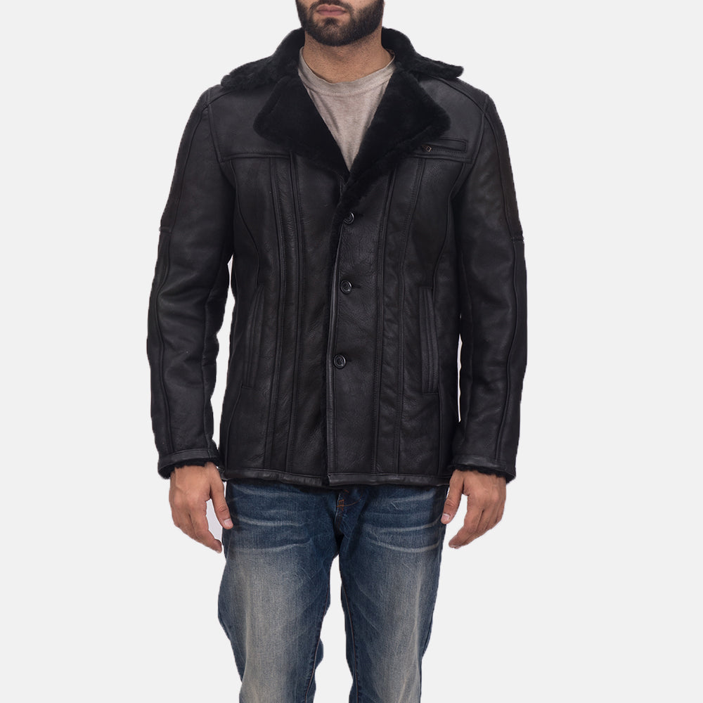 Sowachi Furcliff Double Face Shearling Leather Coat