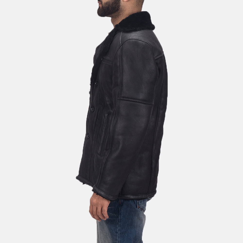 Sowachi Furcliff Double Face Shearling Leather Coat