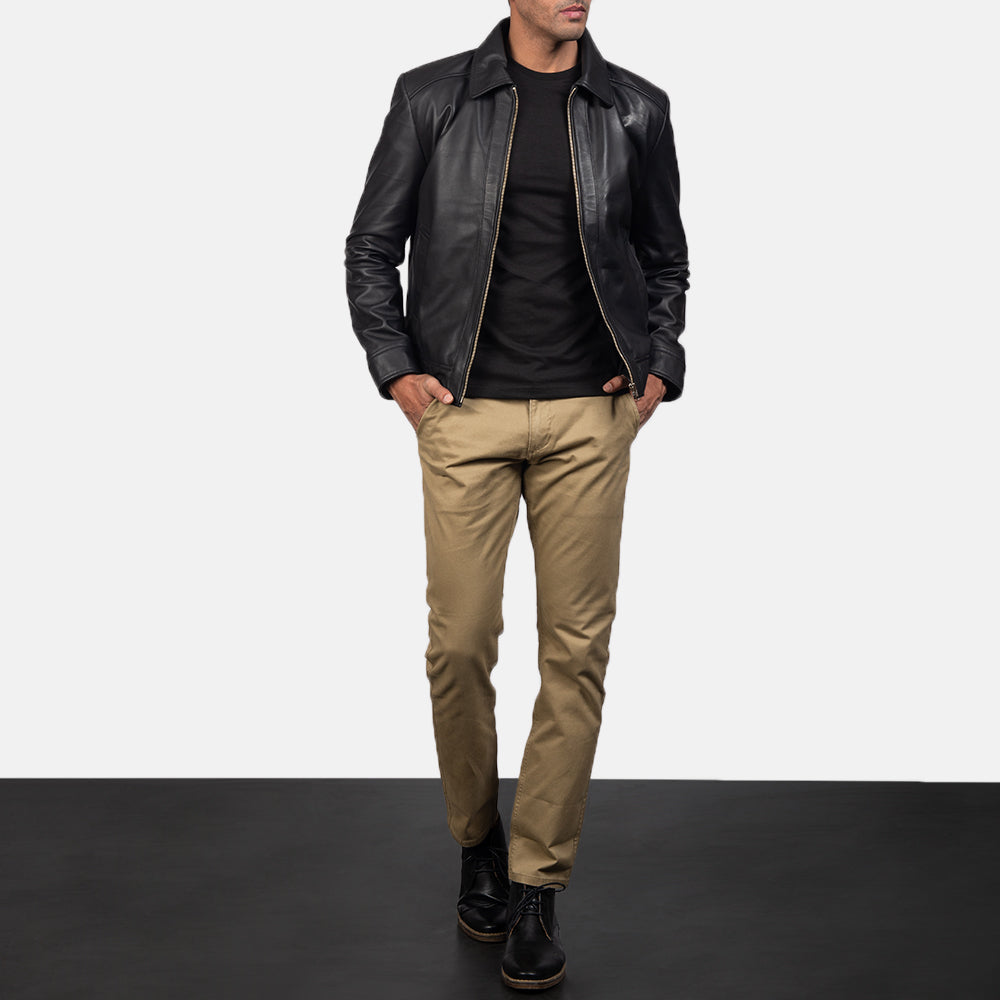 Sowachi Inferno Black Leather Jacket