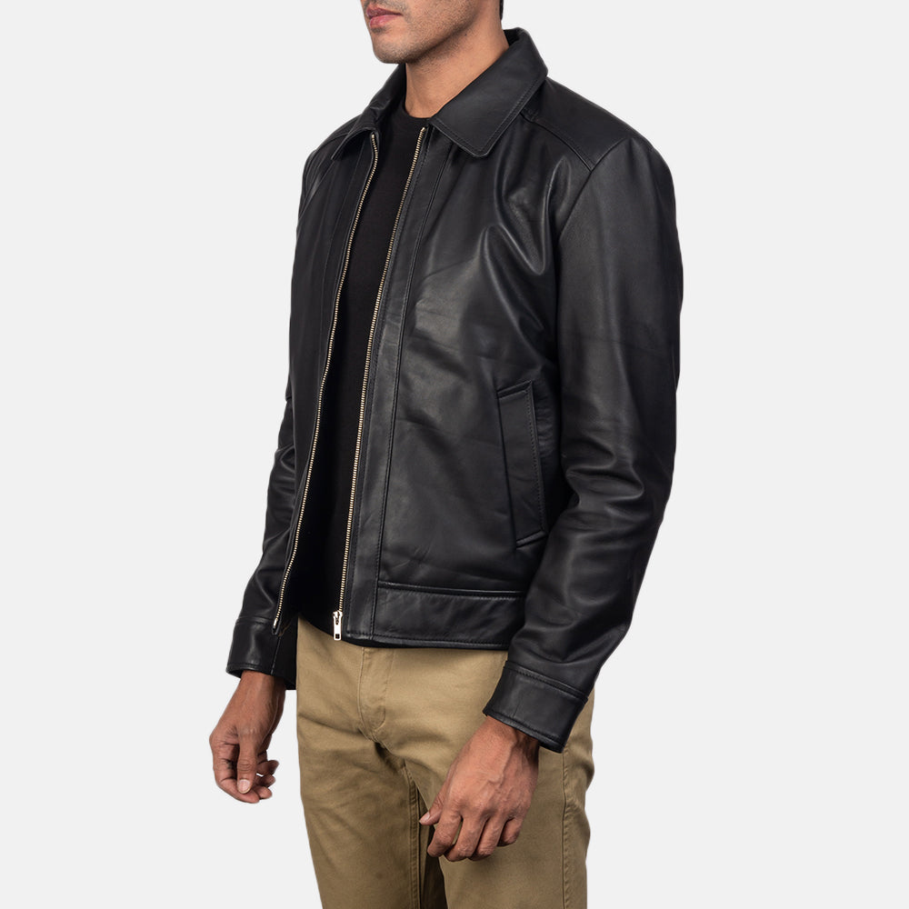 Sowachi Inferno Black Leather Jacket