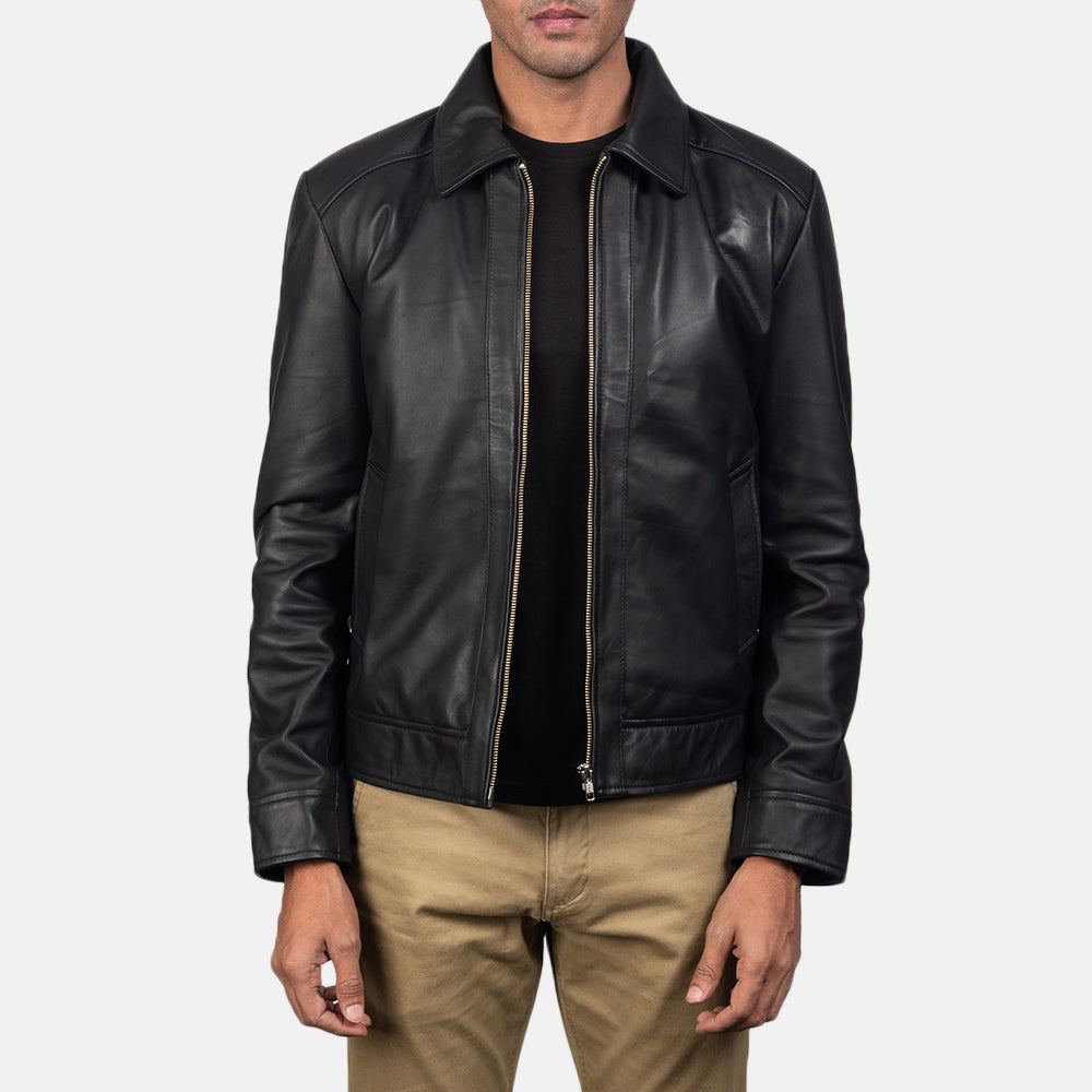Sowachi Inferno Black Leather Jacket