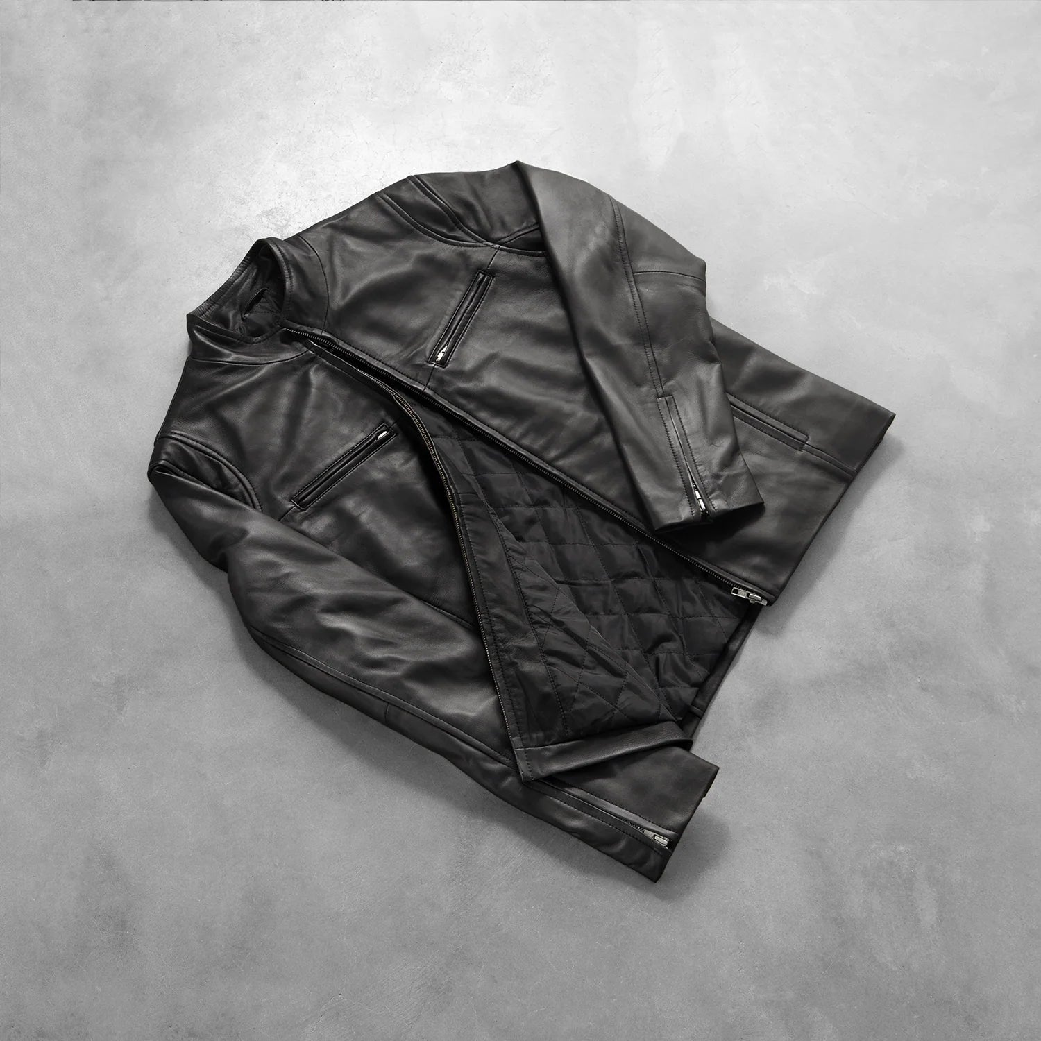 Sowachi Ionic Black Leather Jacket
