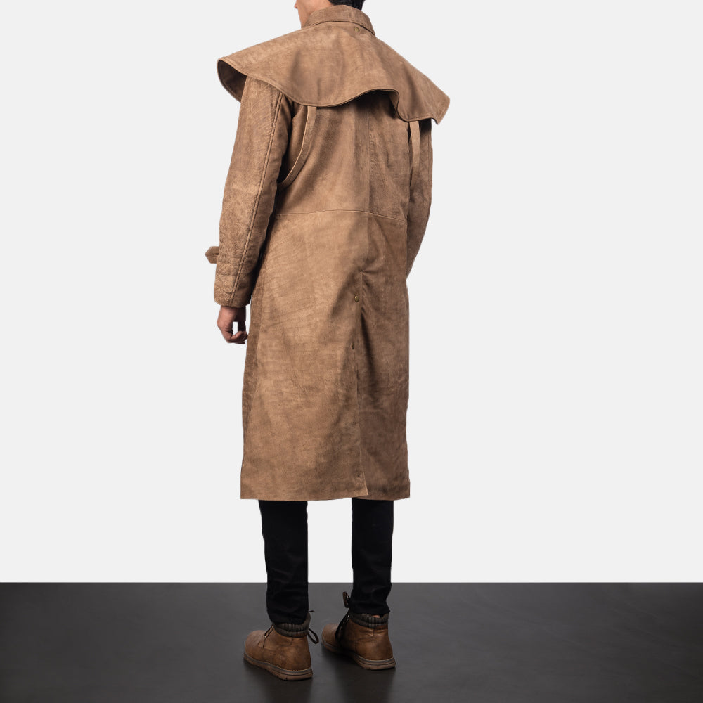 Sowachi Maverick Brown Leather Duster