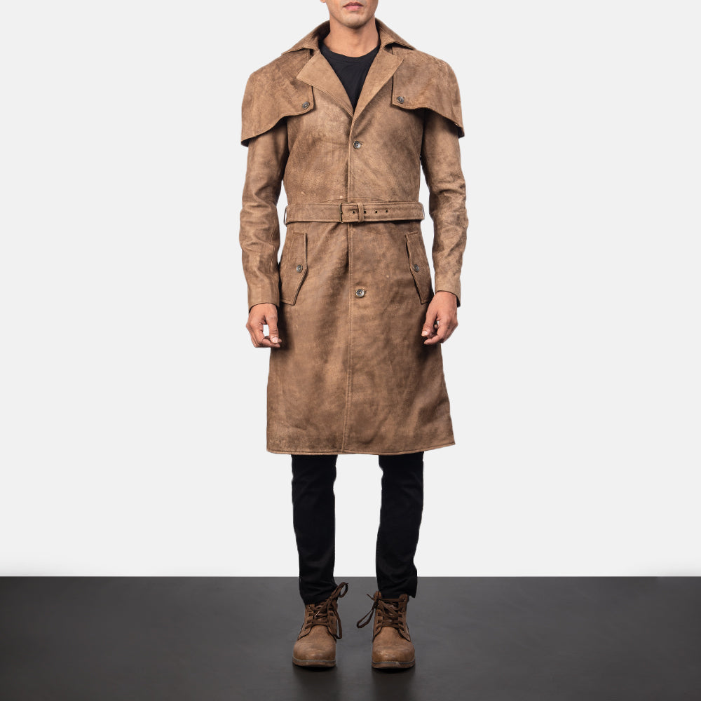 Sowachi Deux Brown Leather Duster