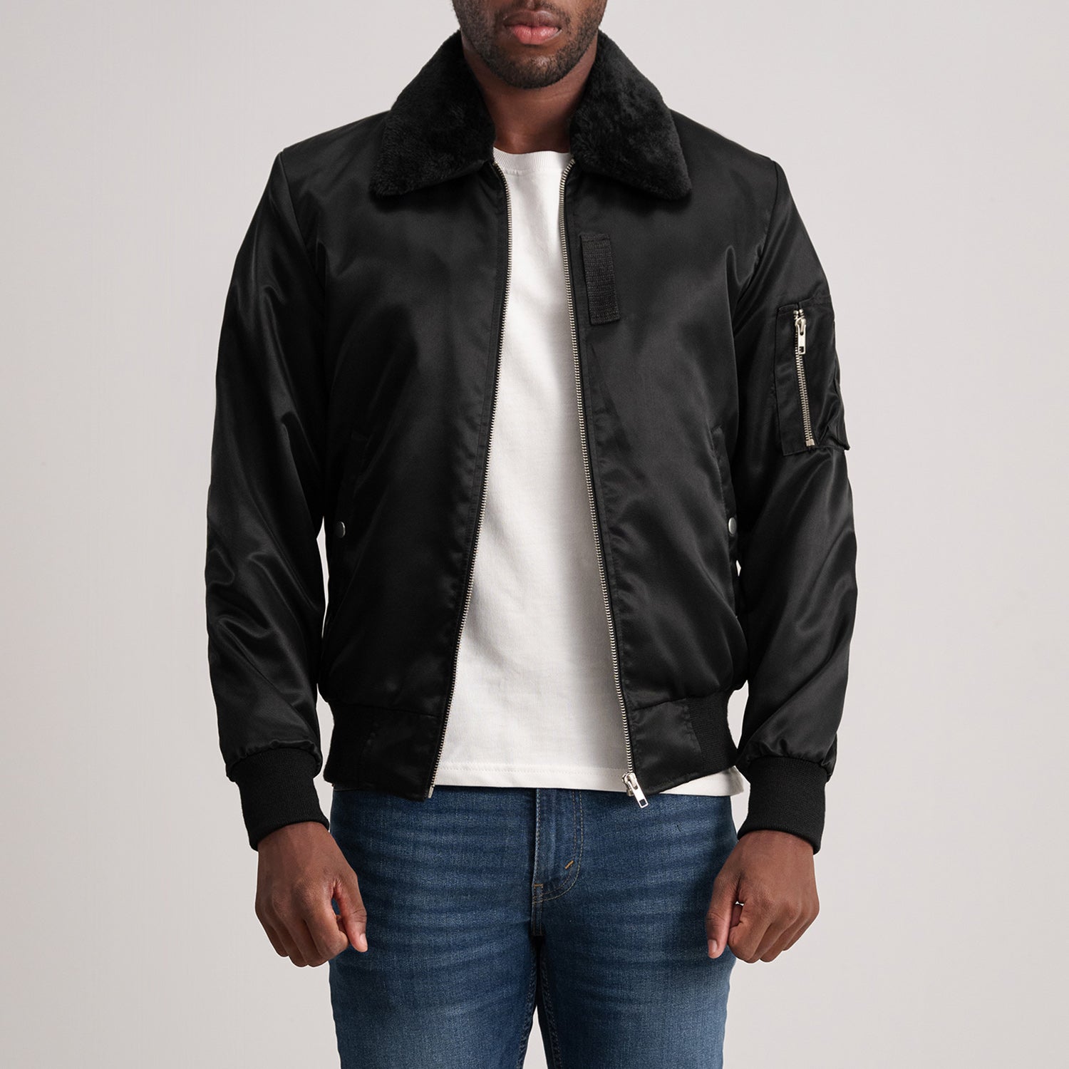 Sowachi Clyde B-15 Black Bomber Jacket