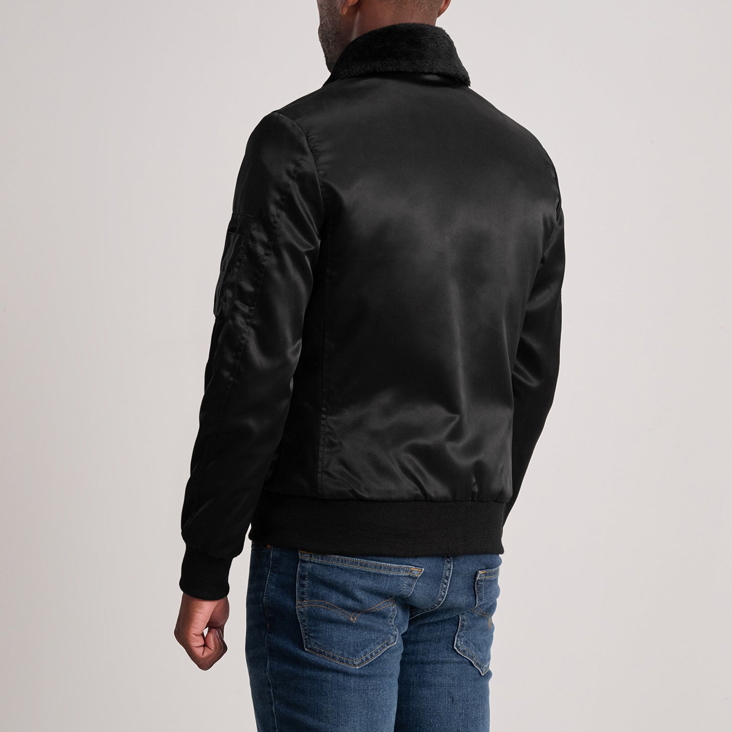 Sowachi Clyde B-15 Black Bomber Jacket