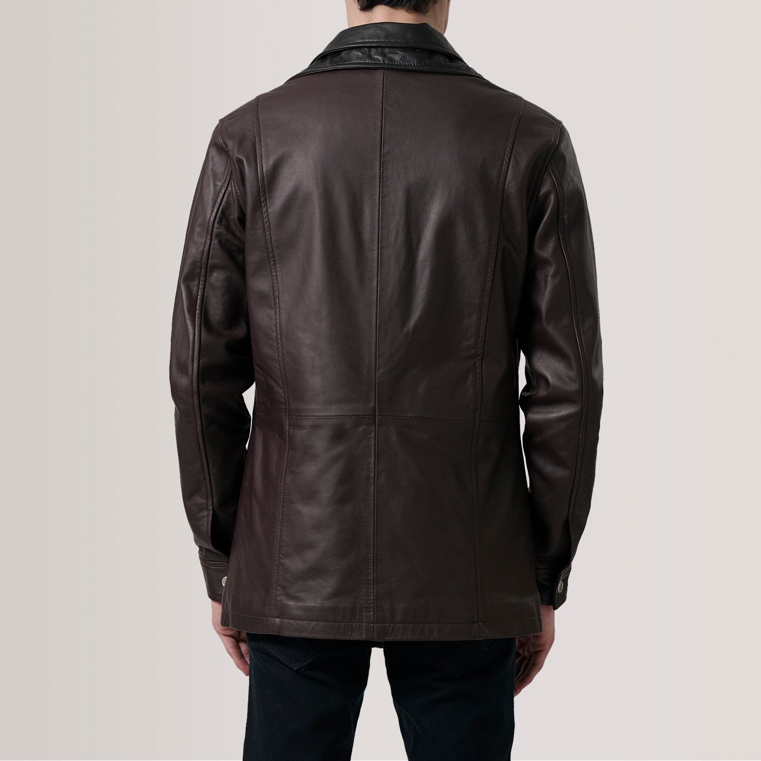 Sowachi Connor Maroon Leather Coat