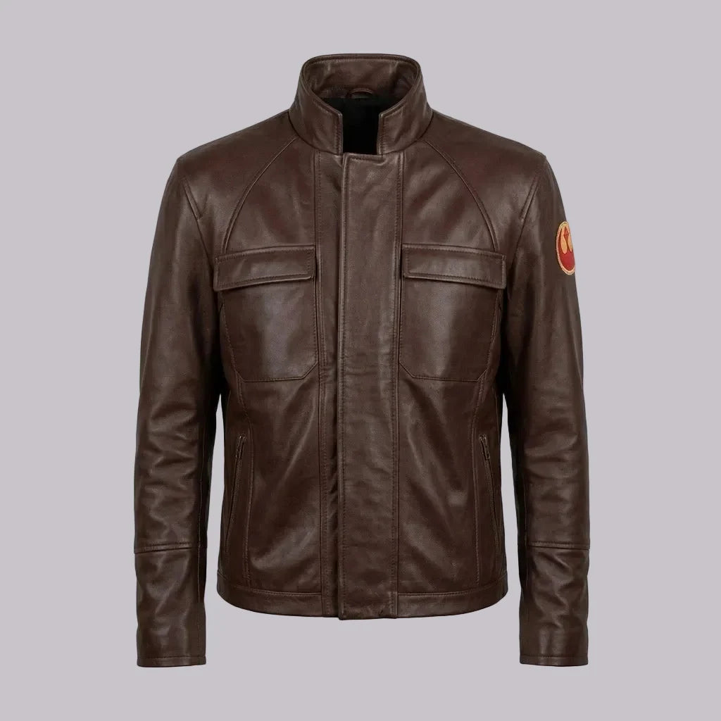 Sowachi Men's Chocolate brown Movie Inspired Sheepskin Leather Jacket