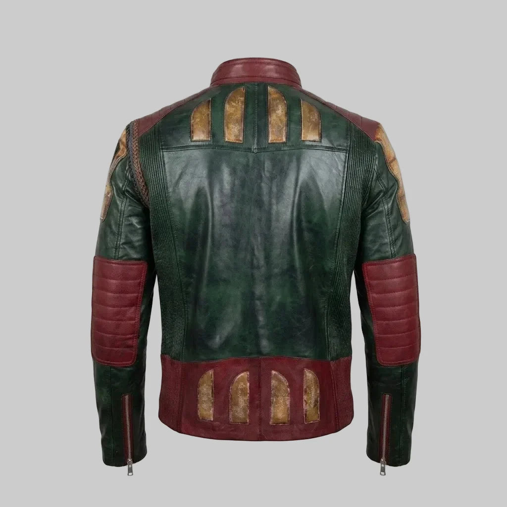 Sowachi Men's Real Sheepskin Leather Movie Inspired Jacket