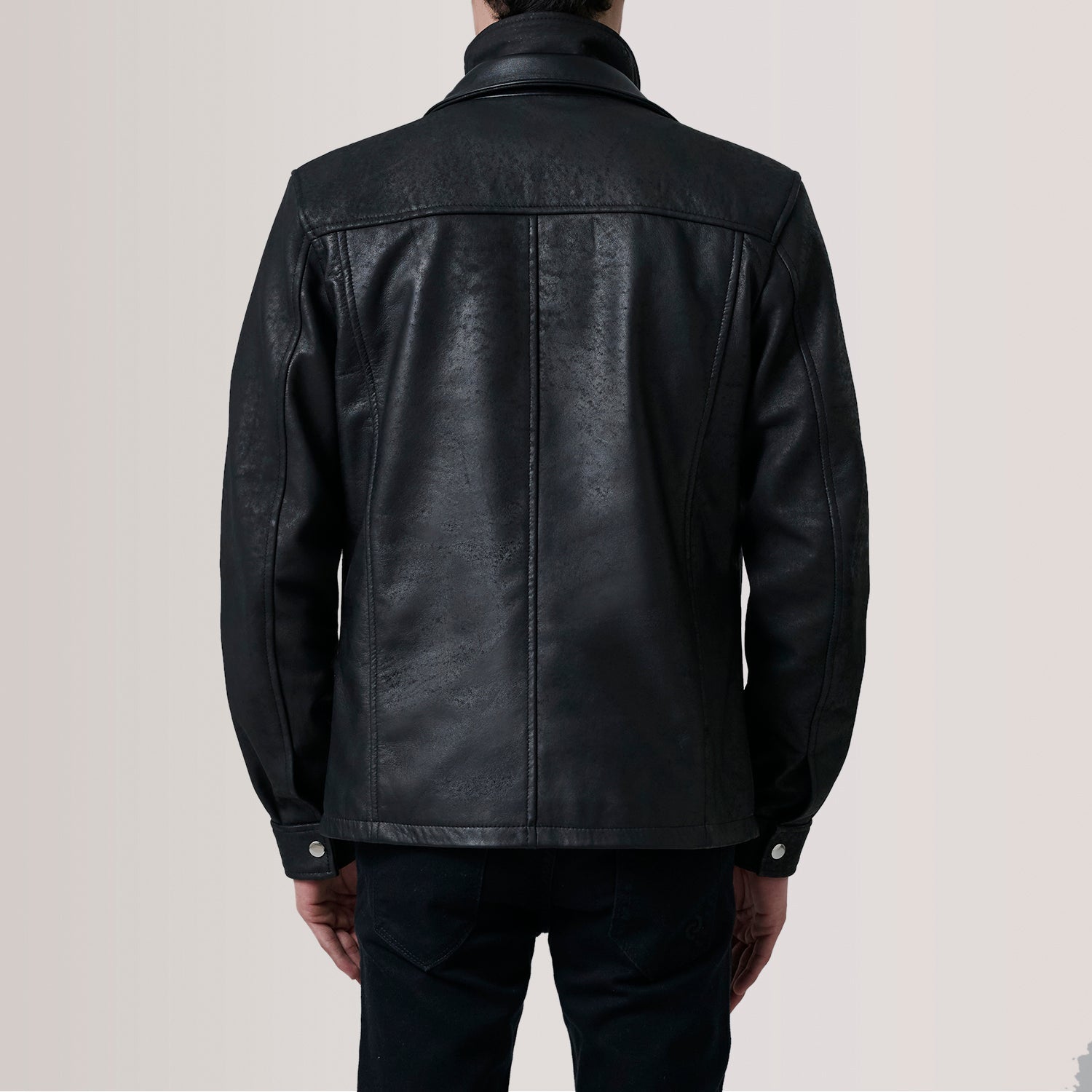 Sowachi Sean Black Snuffed Classic Jacket
