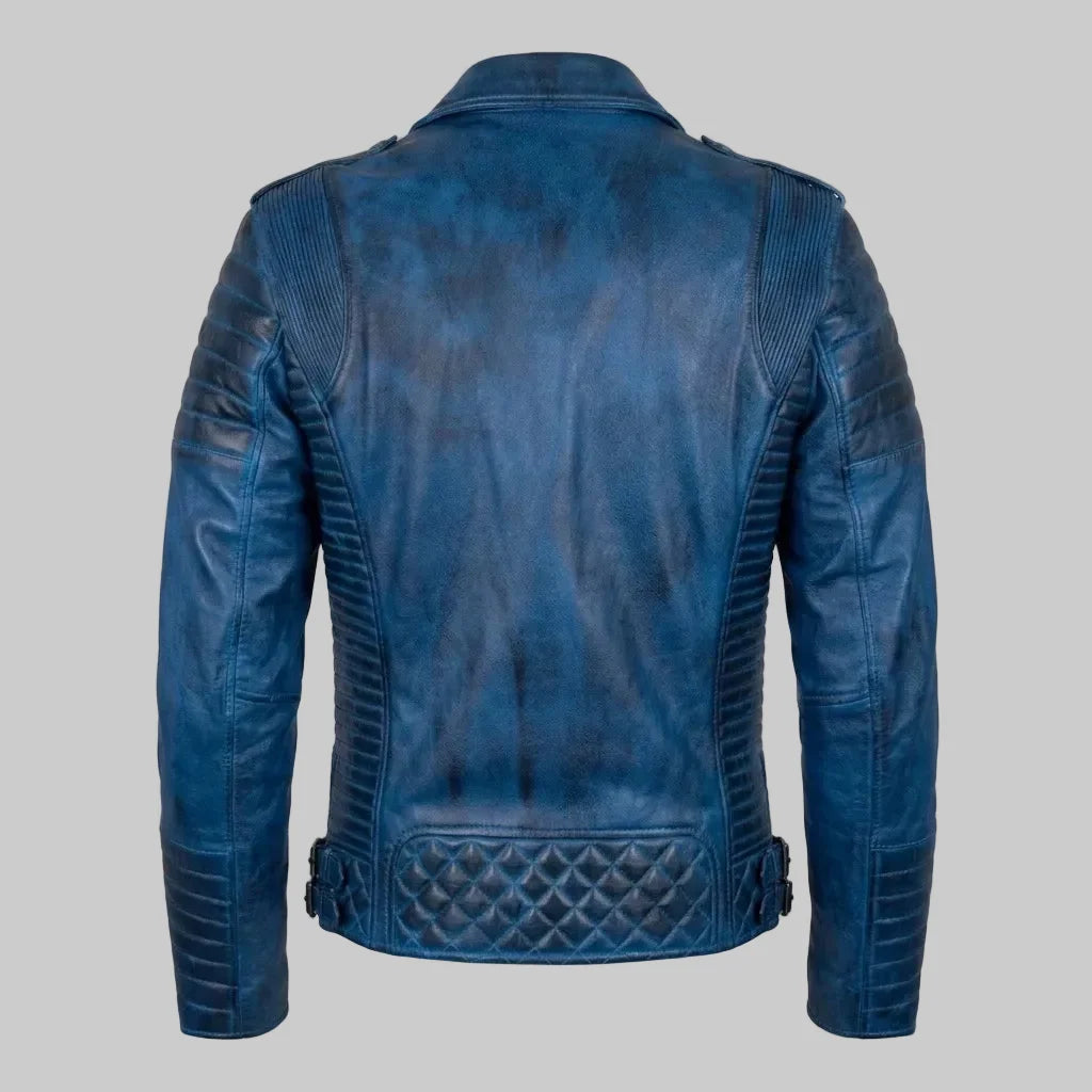 Sowachi Men's Real Sheepskin Leather Anime Inspired Jacket