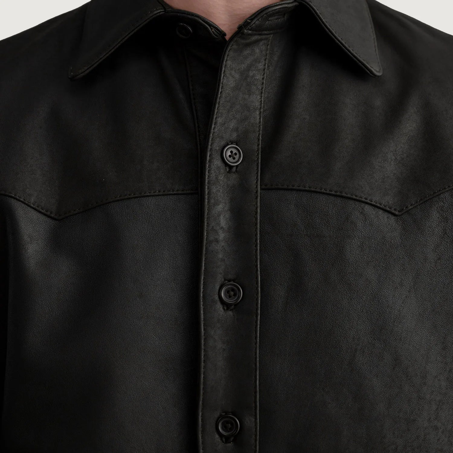 Sowachi Bronco Tumbled Brown Leather Shirt