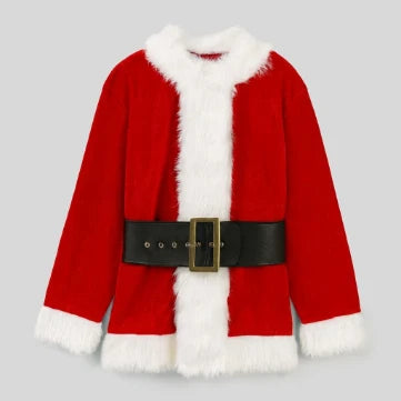 Sowachi Men's Christmas Red Fleece Jacket