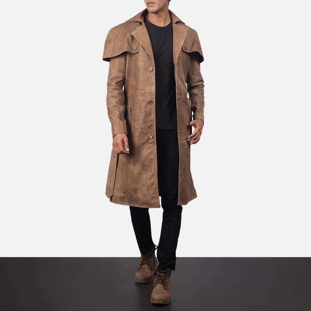 Sowachi Deux Brown Leather Duster