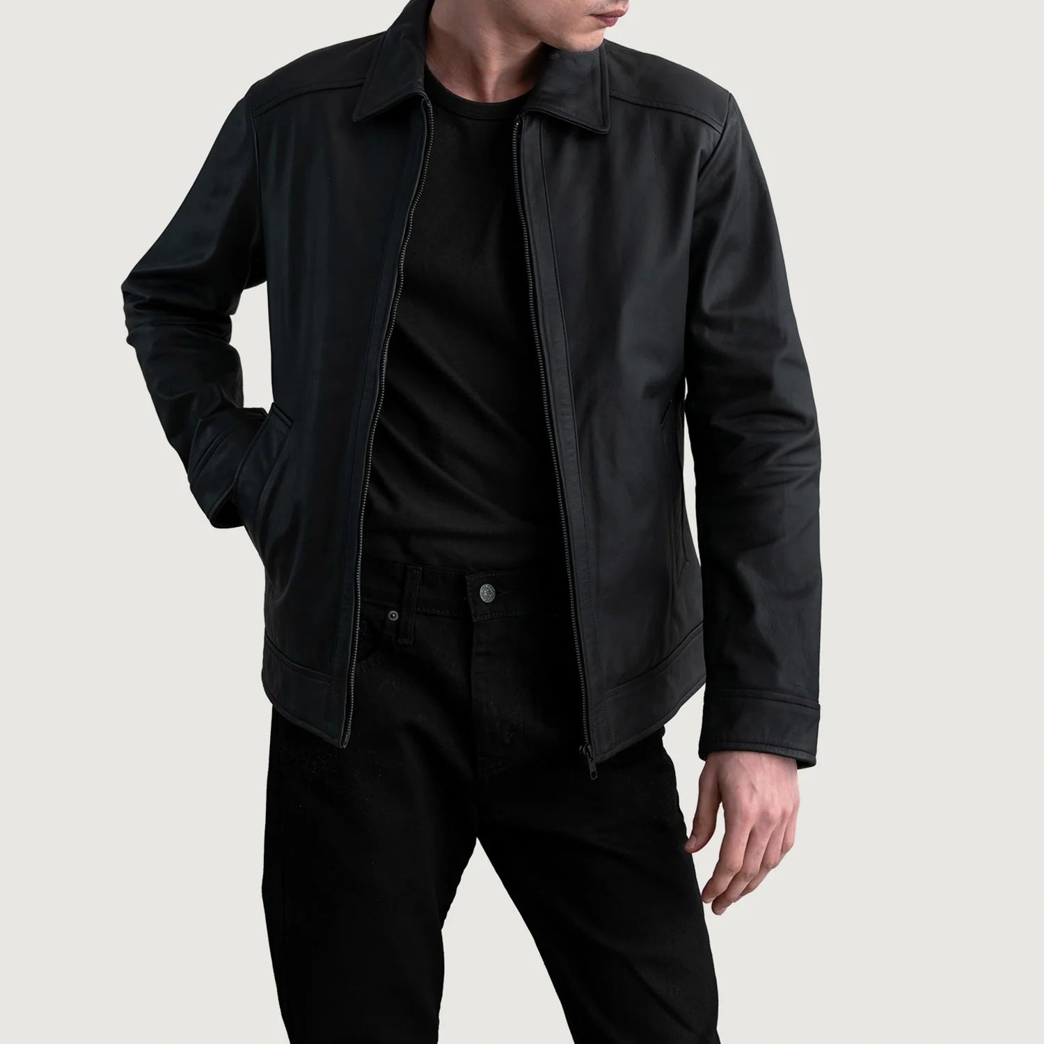Sowachi Inferno Matte Black Leather Jacket