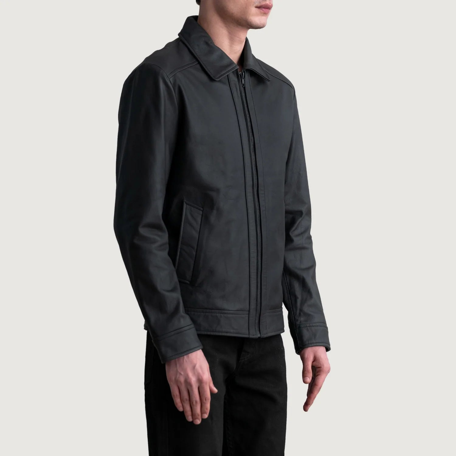 Sowachi Inferno Matte Black Leather Jacket