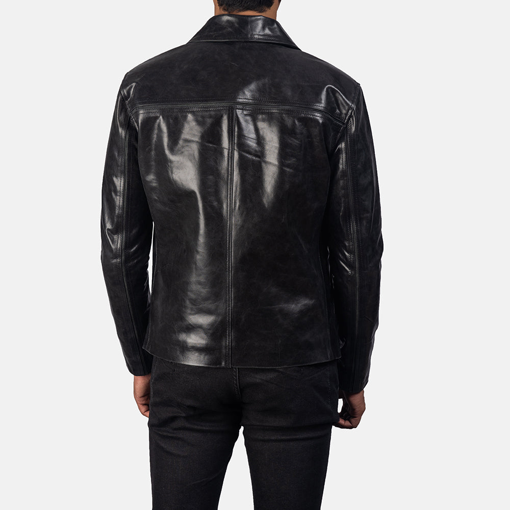 Sowachi Mystical Black Leather Jacket