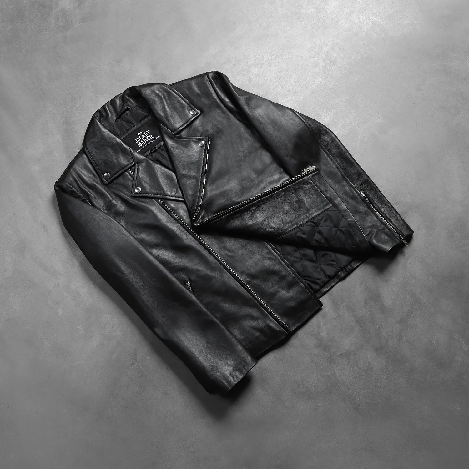 Sowachi Noah Black Leather Biker Jacket
