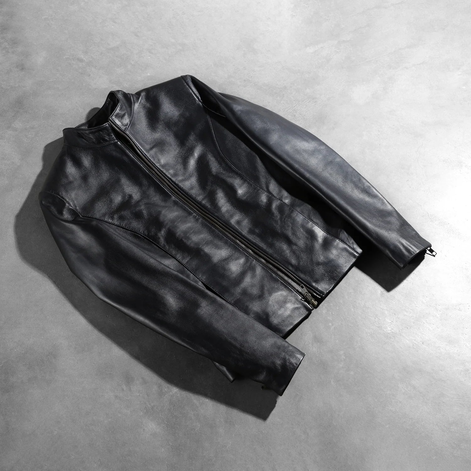 Sowachi Rumella Black Leather Biker Jacket