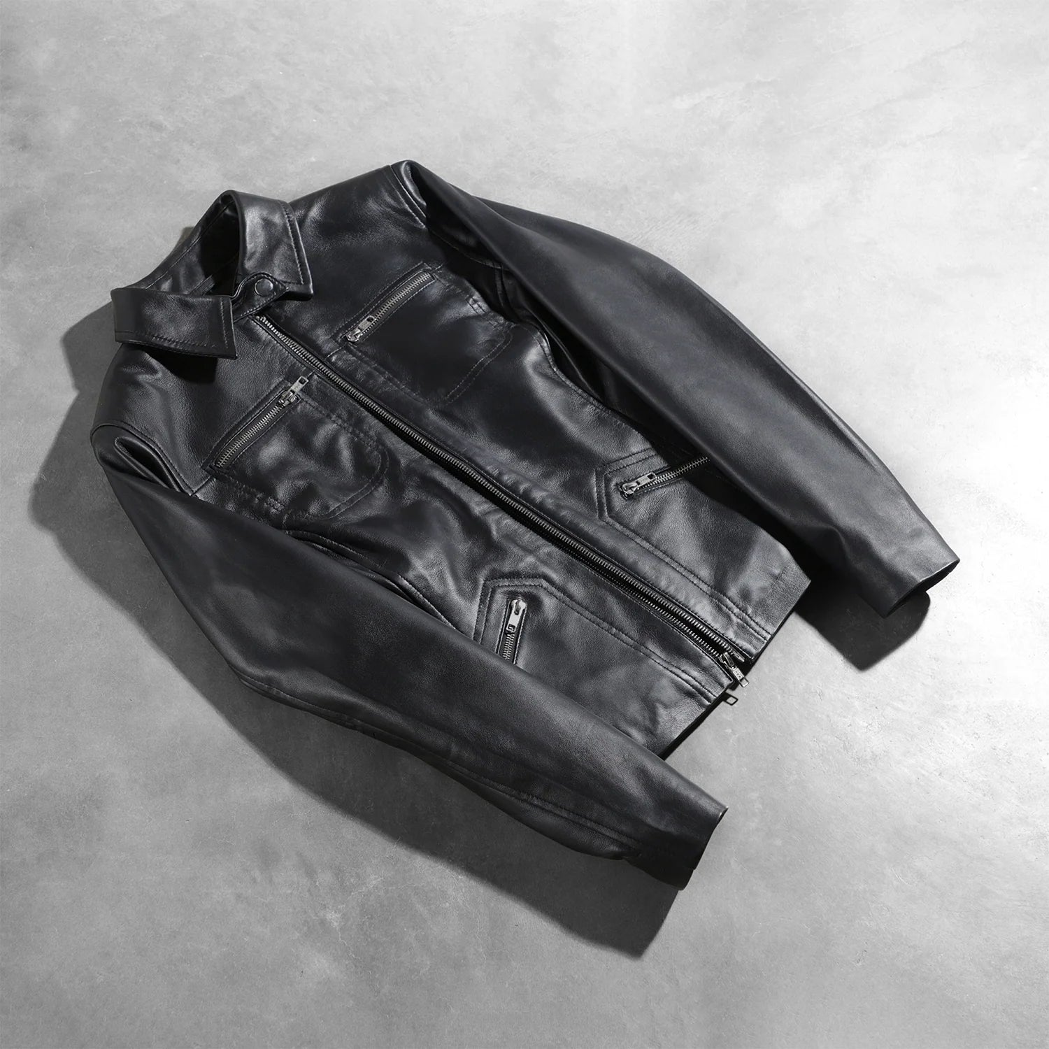 Sowachi Tomachi Black Leather Jacket