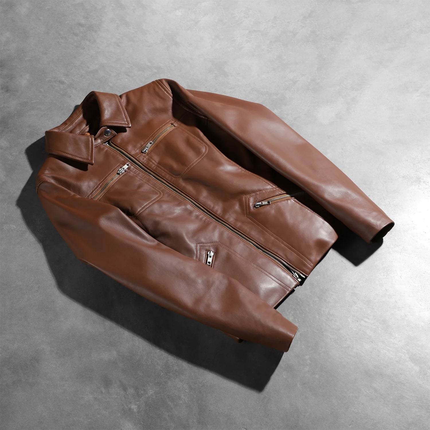 Sowachi Tomachi Brown Leather Jacket