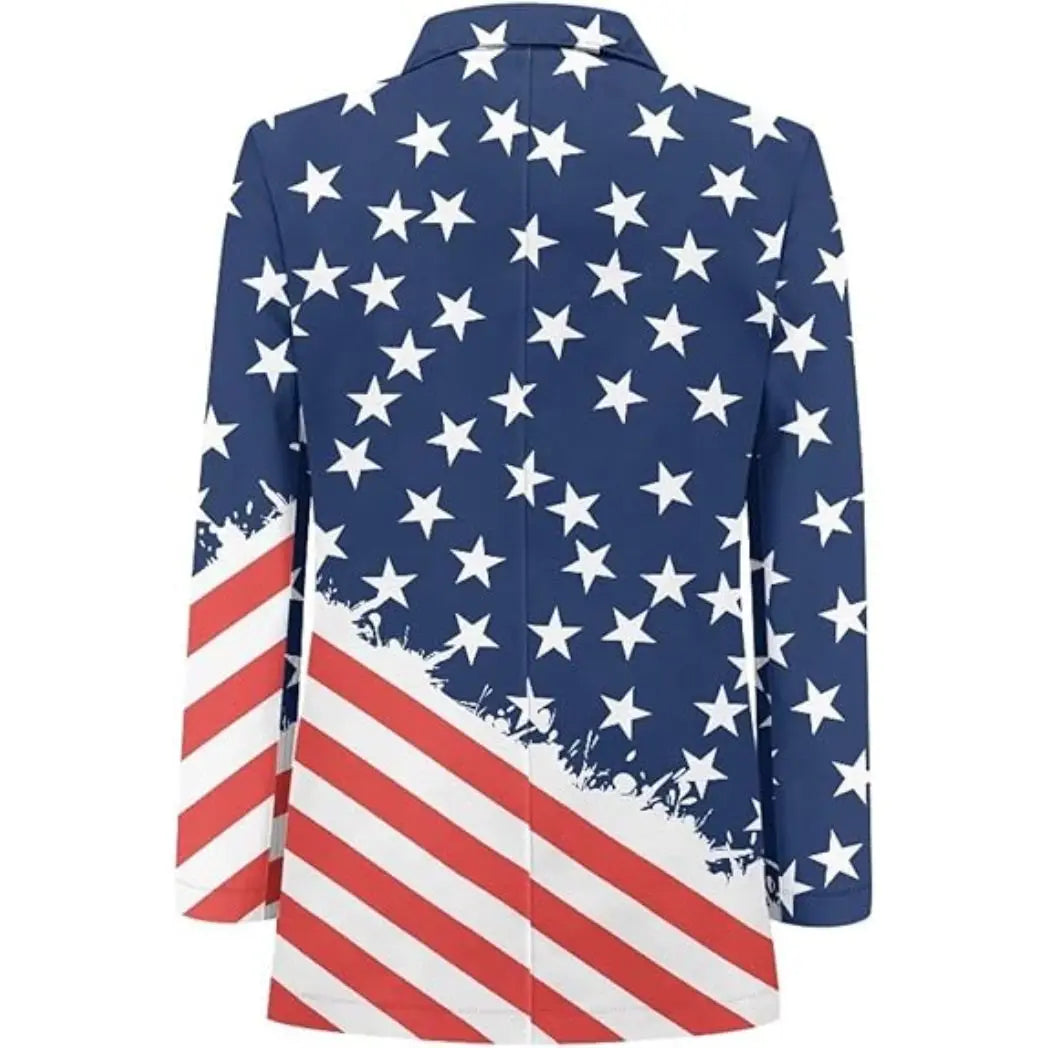Sowachi USA Flag Style printed Blazer for Men