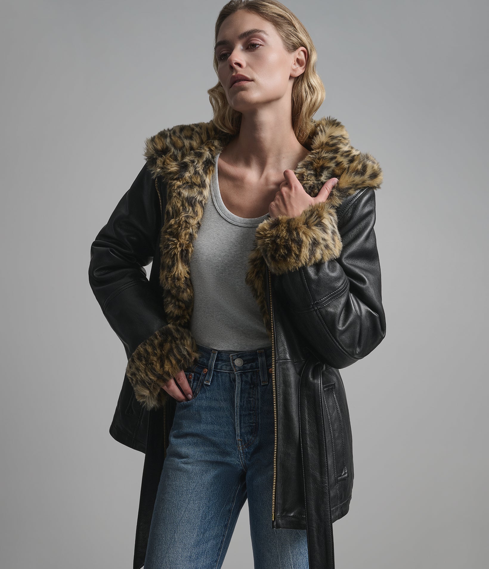 Genevieve Belted Trench Jacket