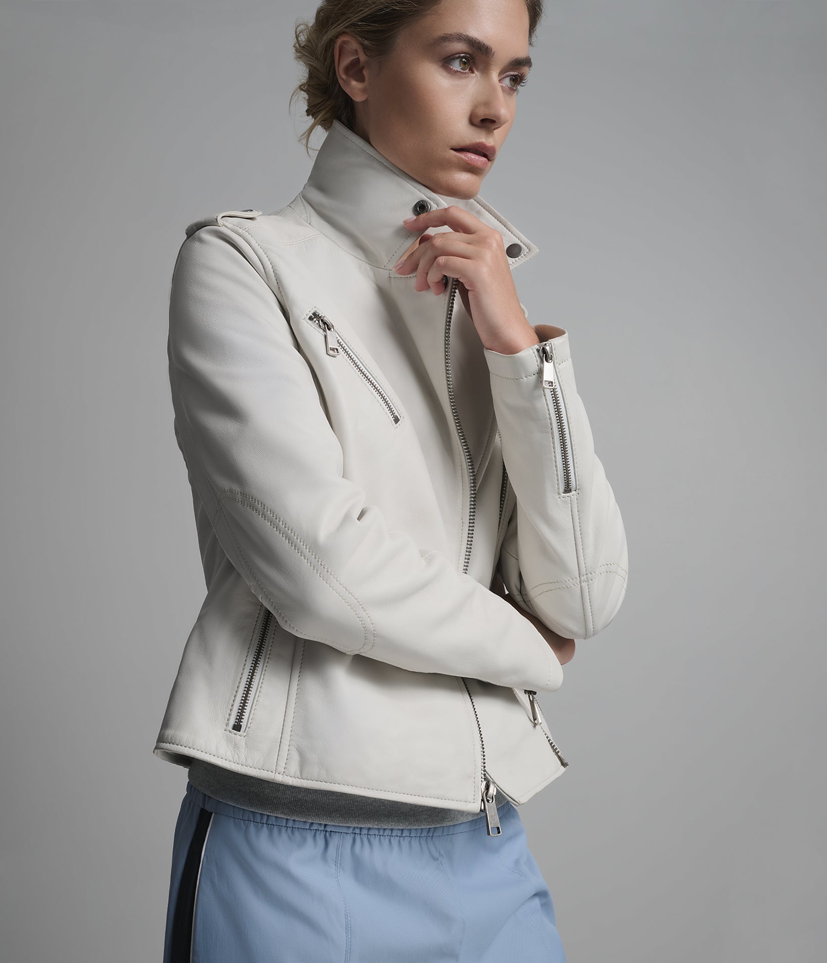 Madeline Quilted Moto Jacket