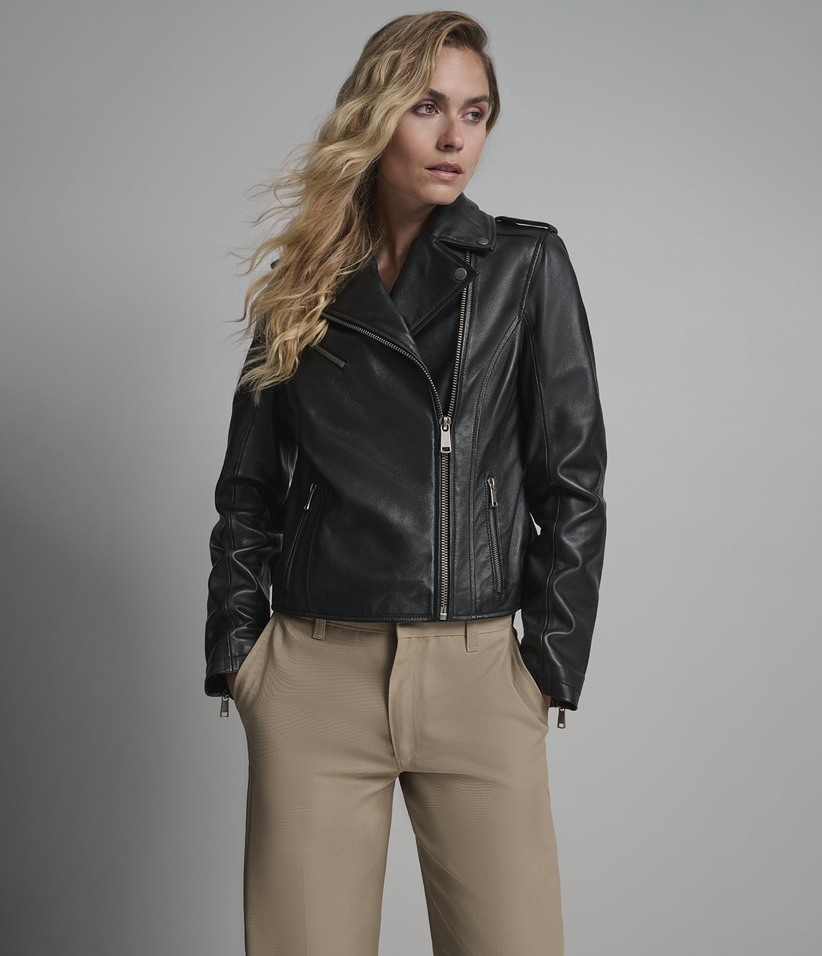 Madeline Quilted Moto Jacket