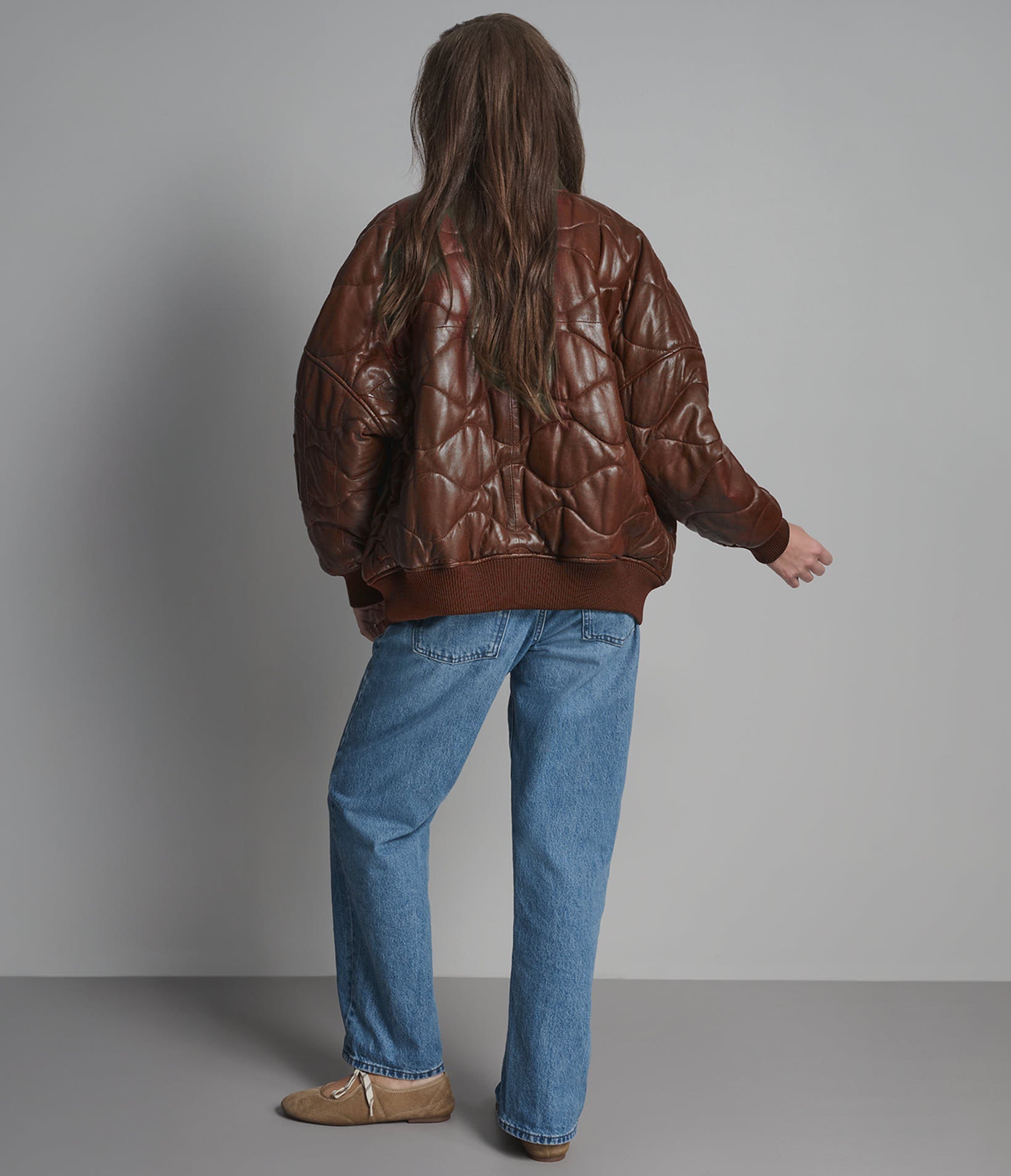 Jenna Quilted Oversized Bomber