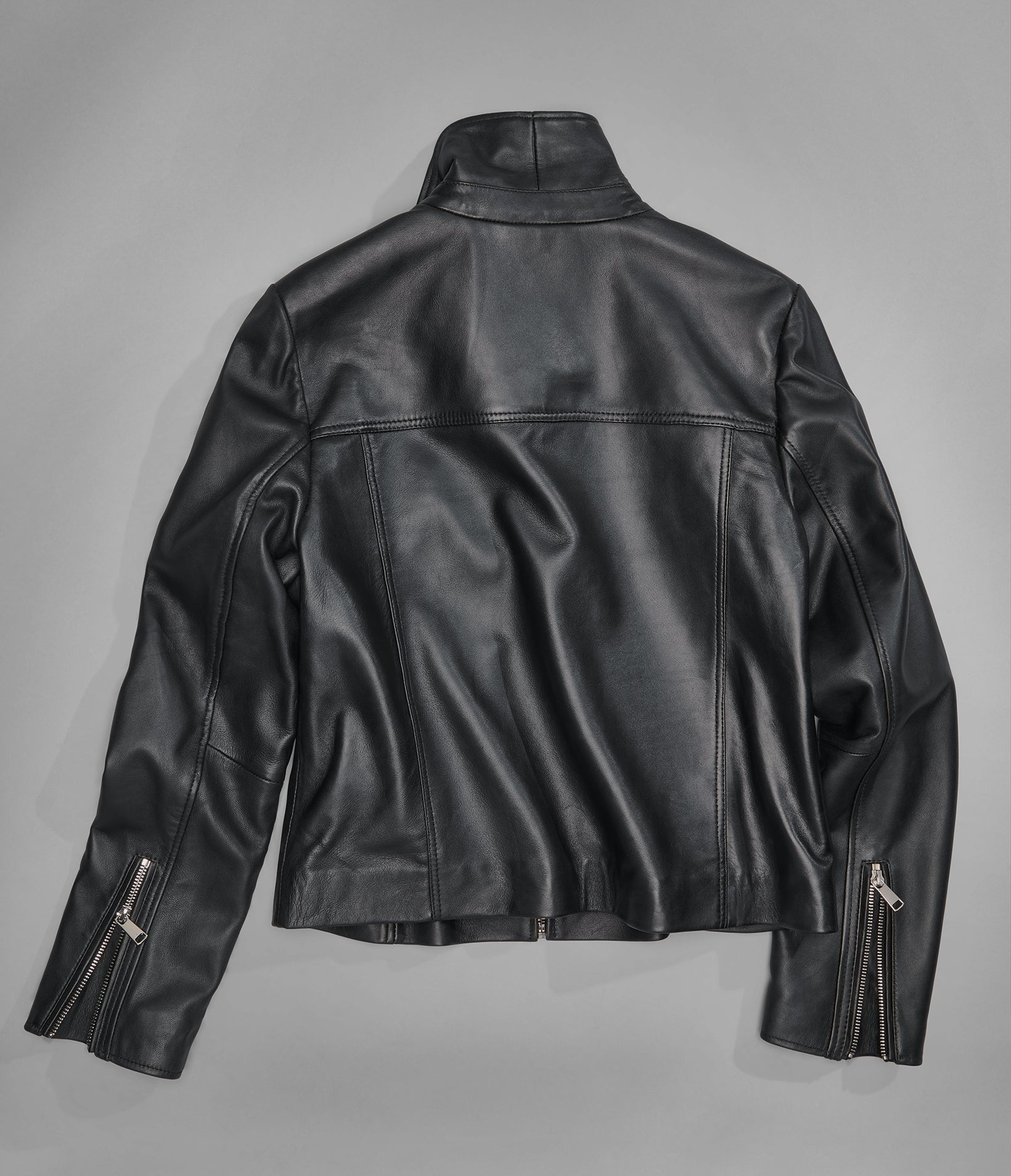 Justine Leather Shirt Jacket
