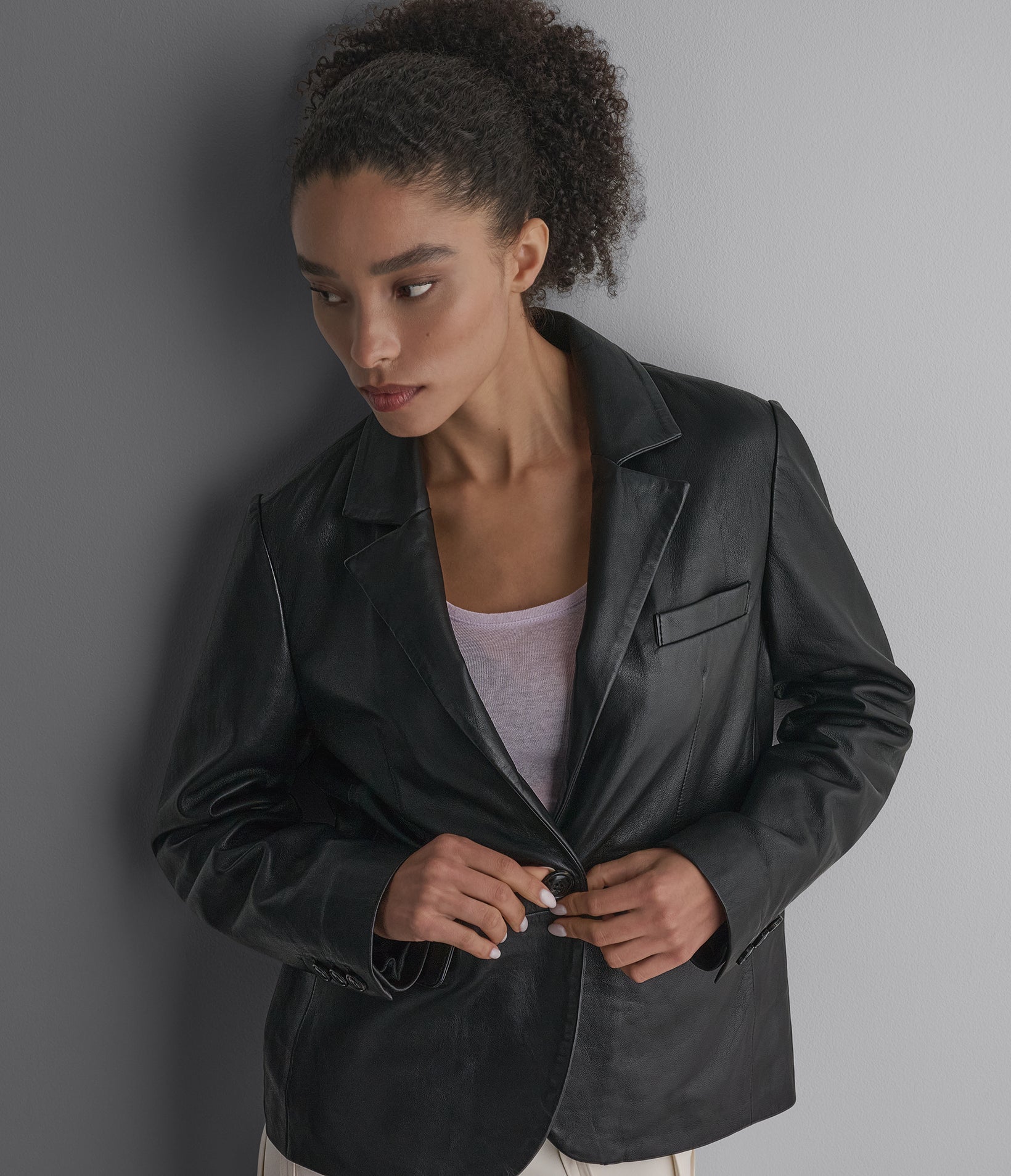 Lauren Leather Blazer