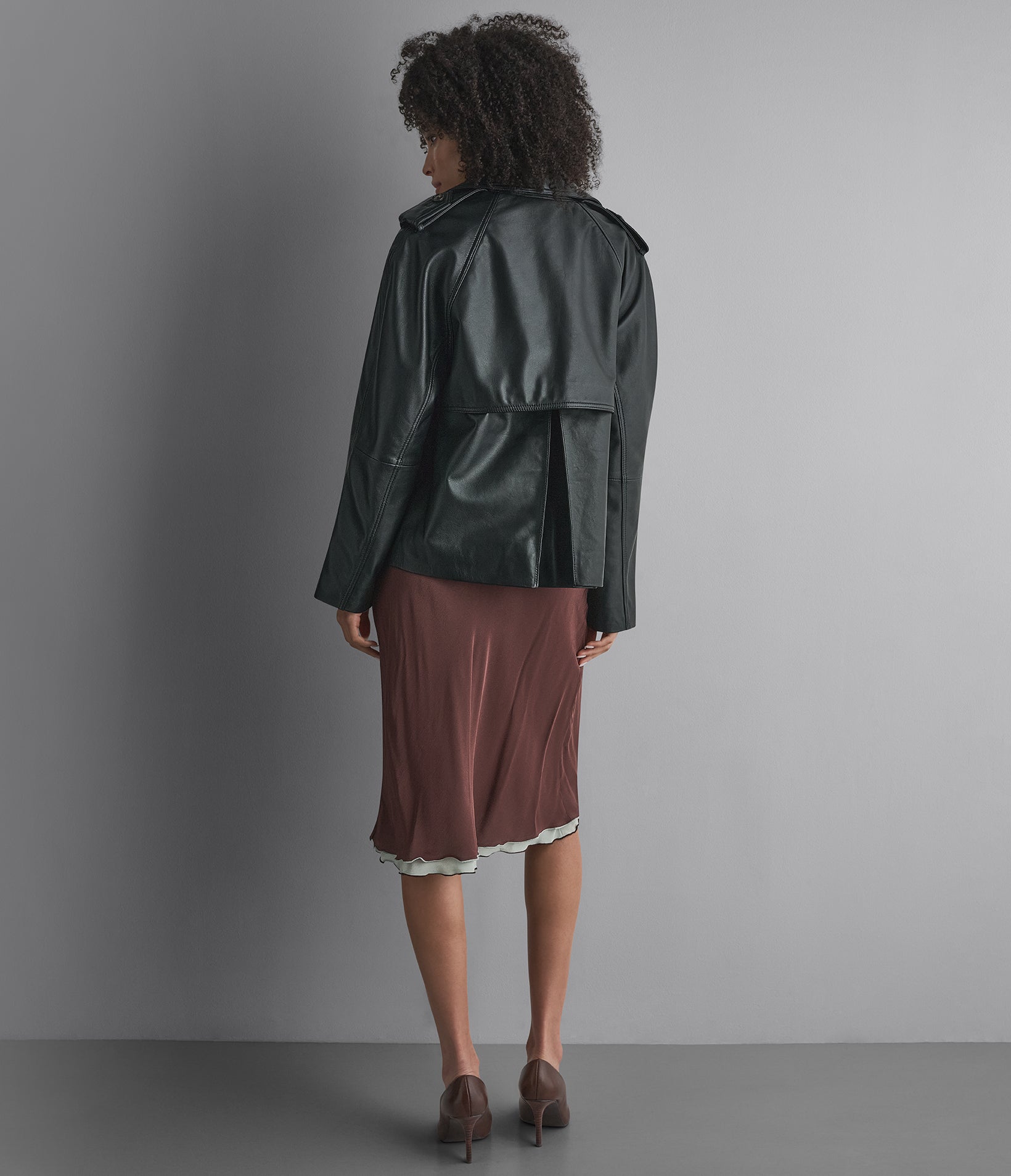Teagan Cropped Short Trench Jacket