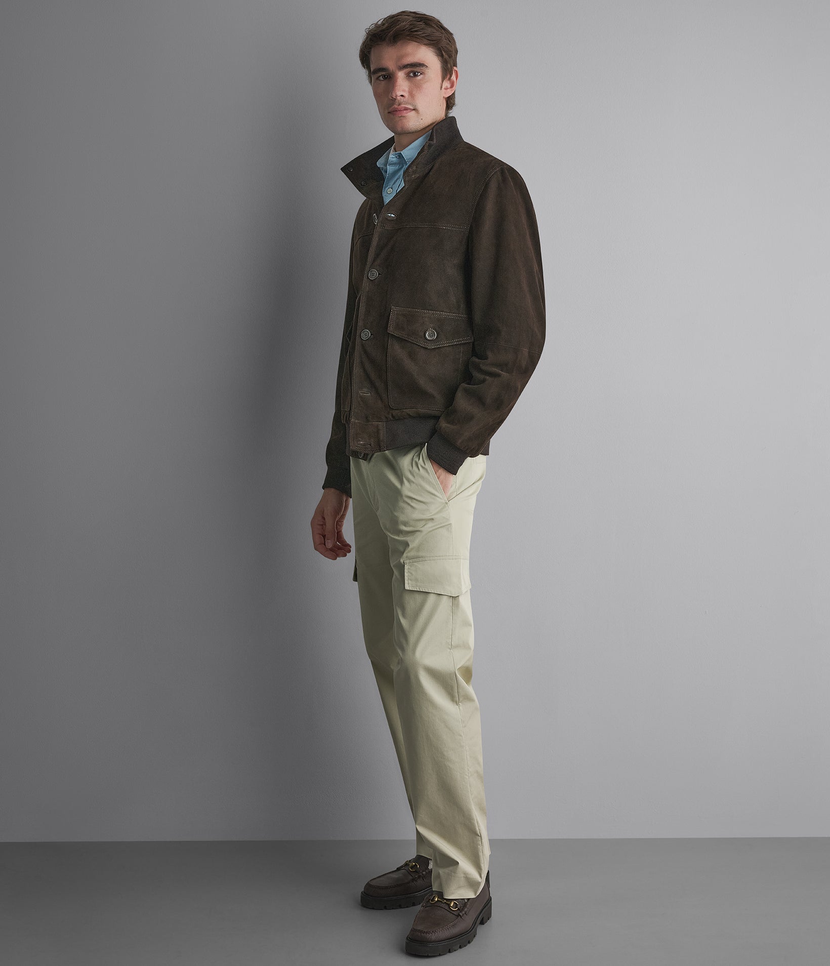 Vincent Suede Bomber
