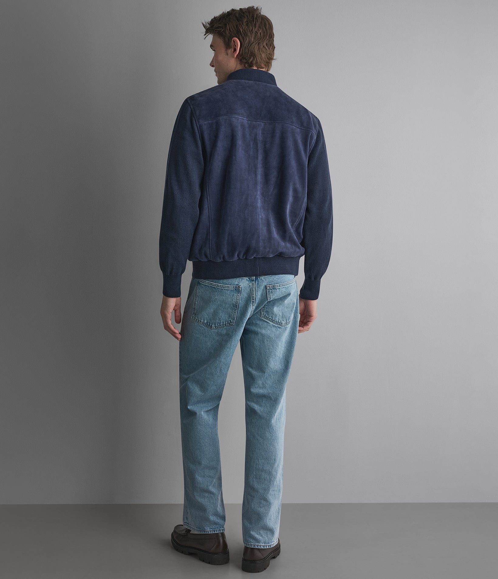 Martin Suede Knitted Bomber