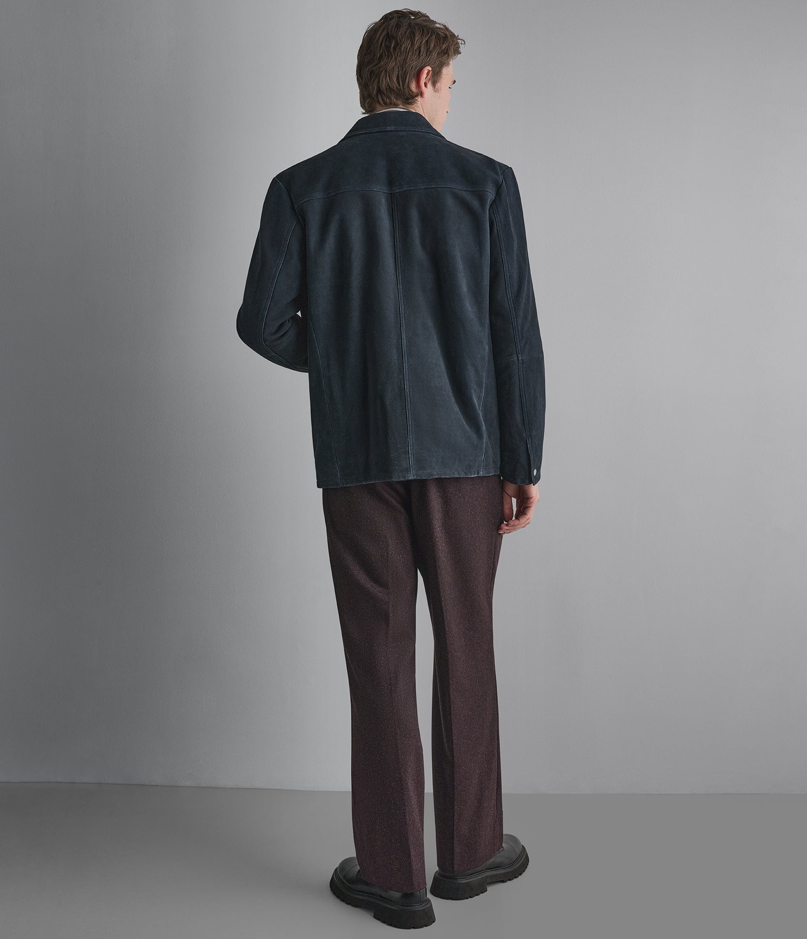 Wayne Twill Suede Shirt Jacket