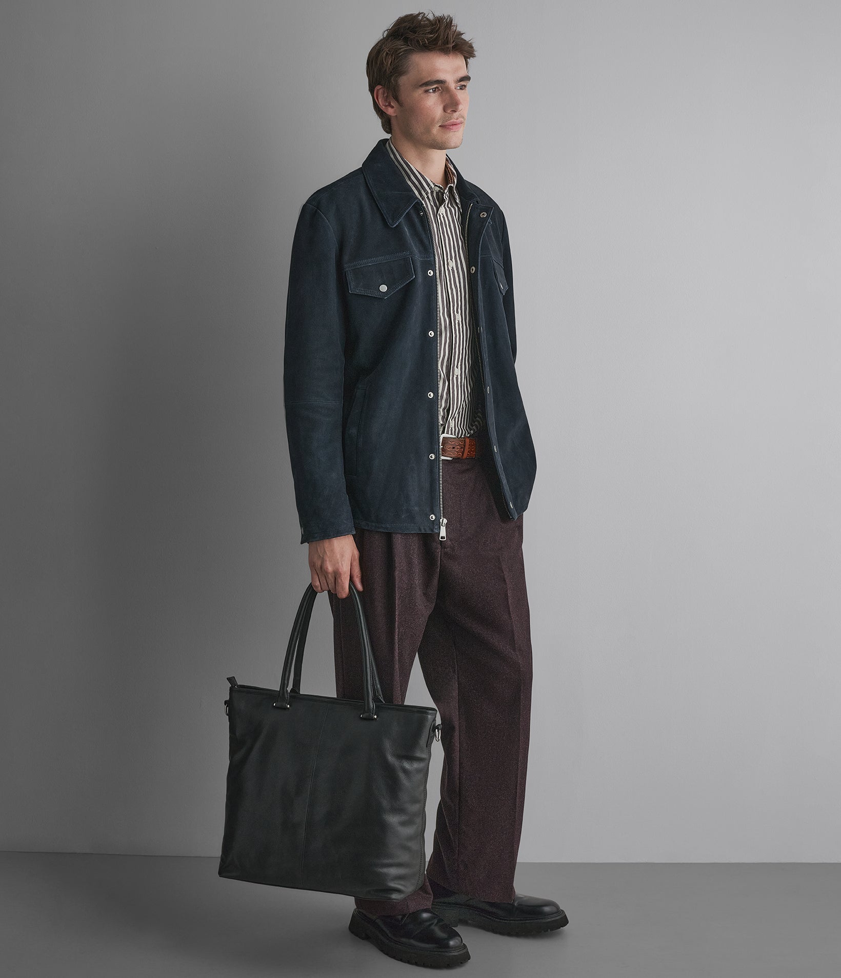 Wayne Twill Suede Shirt Jacket