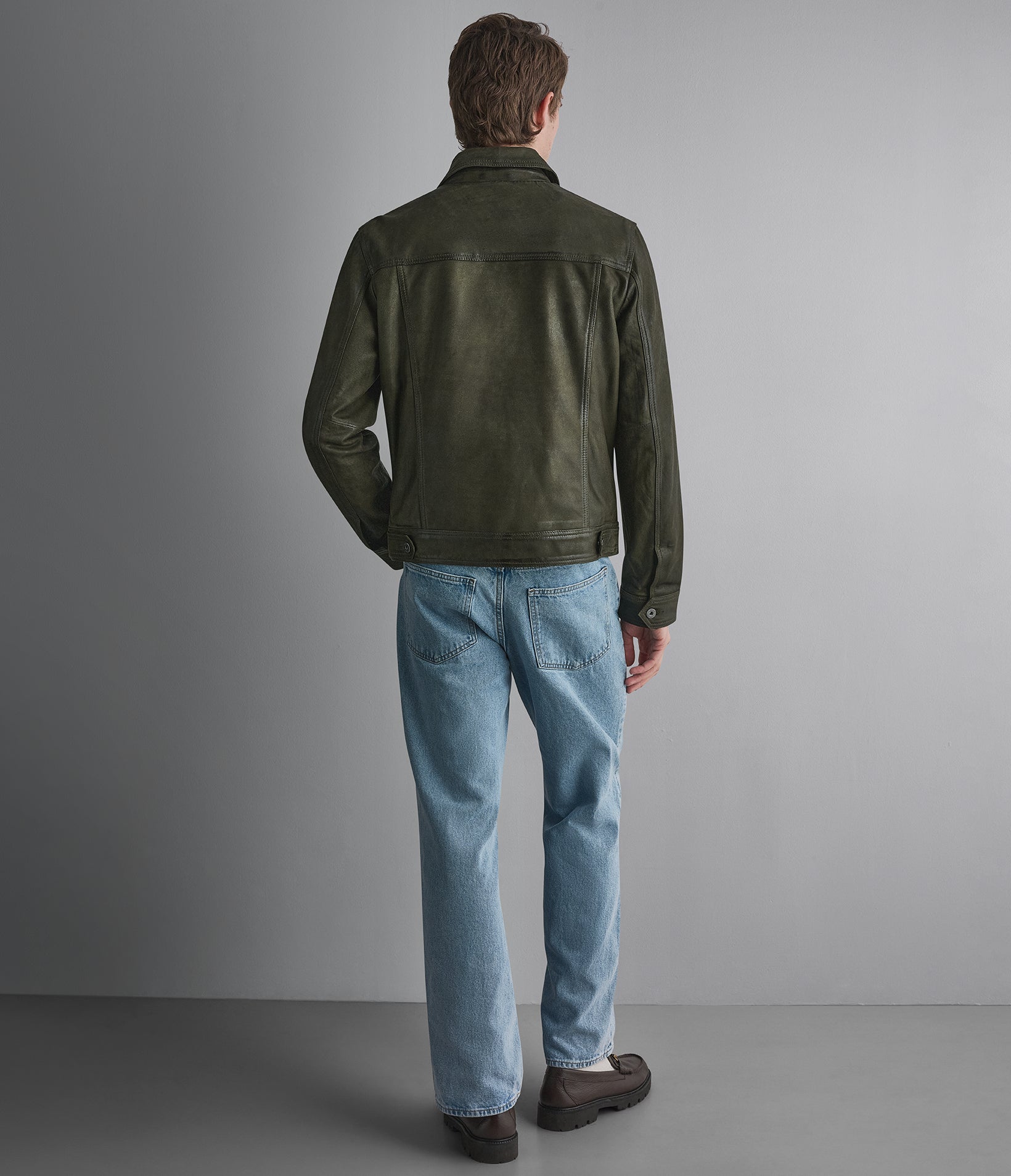 Corbin Suede Trucker Jacket