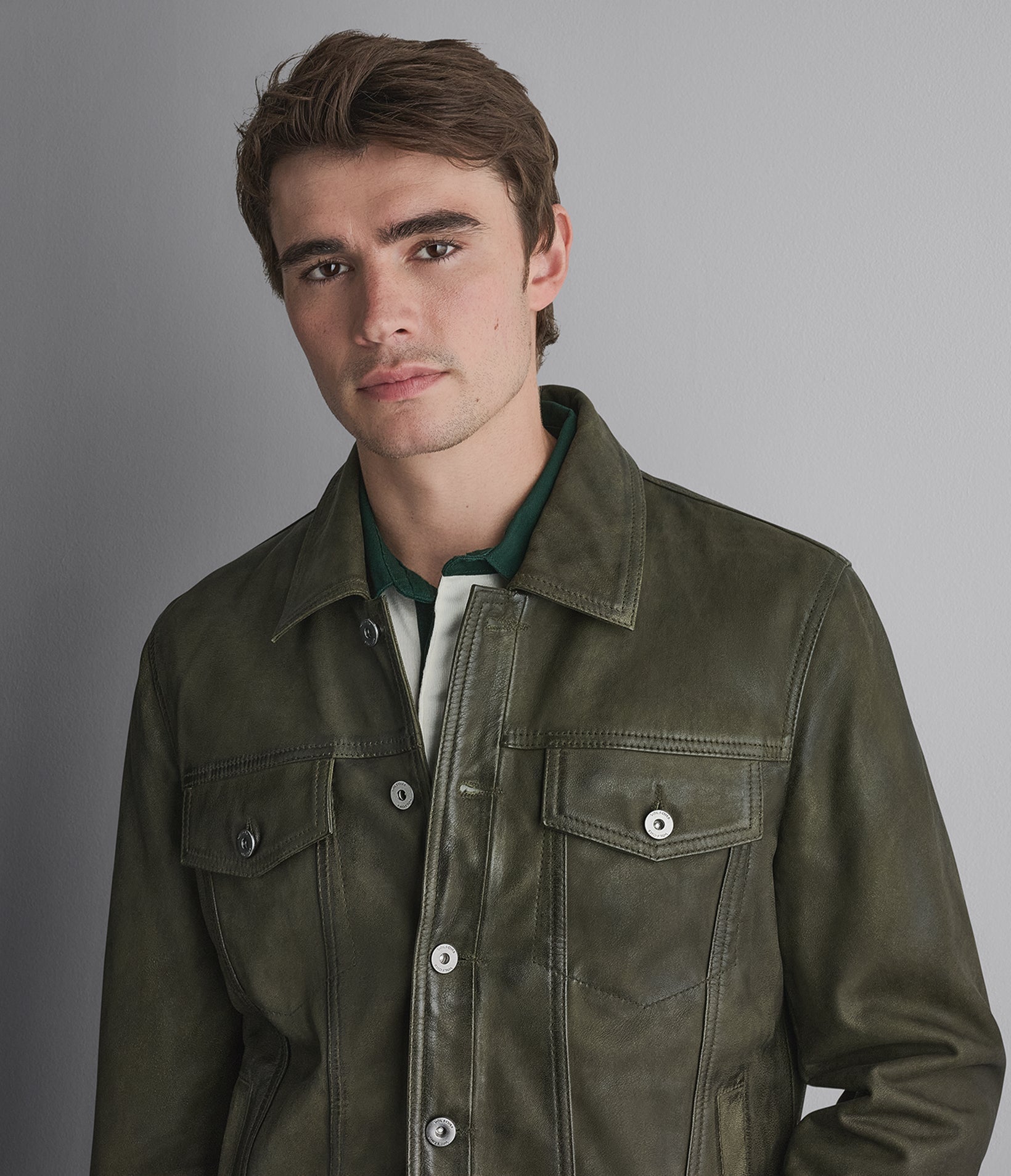 Corbin Suede Trucker Jacket