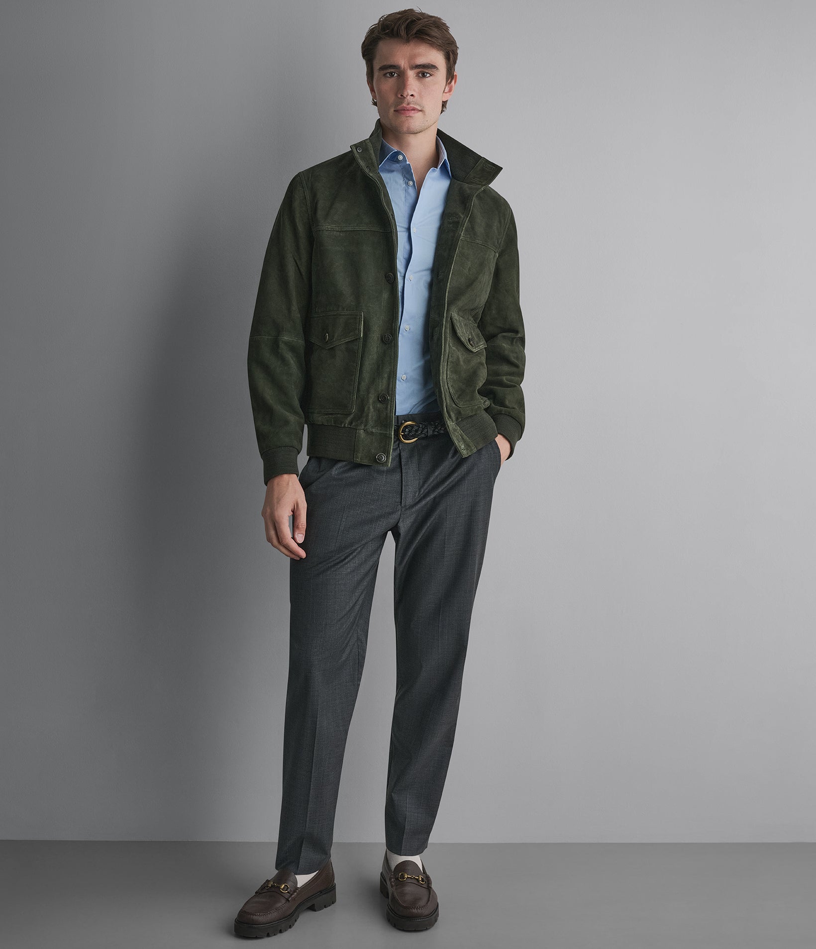 Vincent Suede Bomber