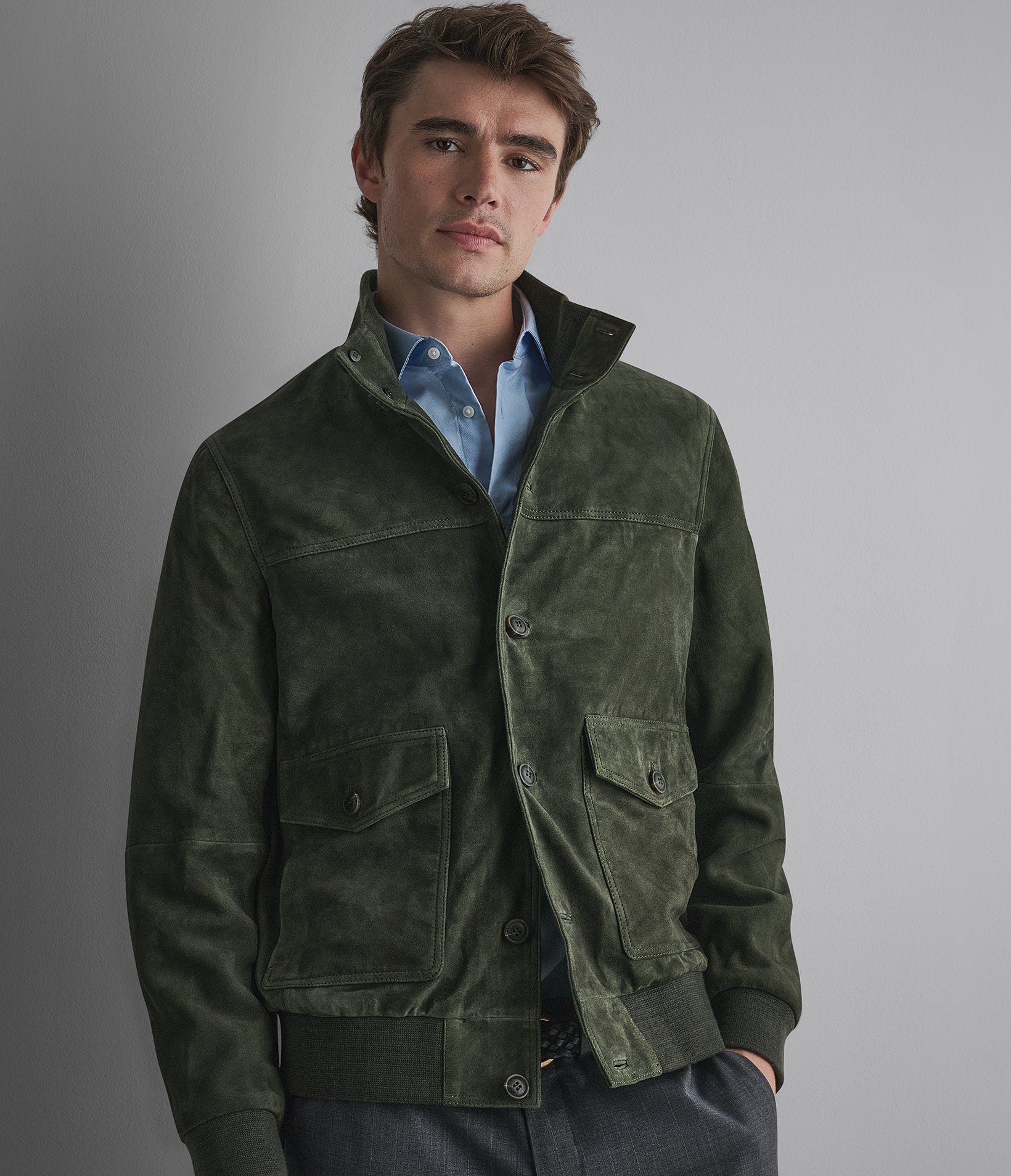 Vincent Suede Bomber