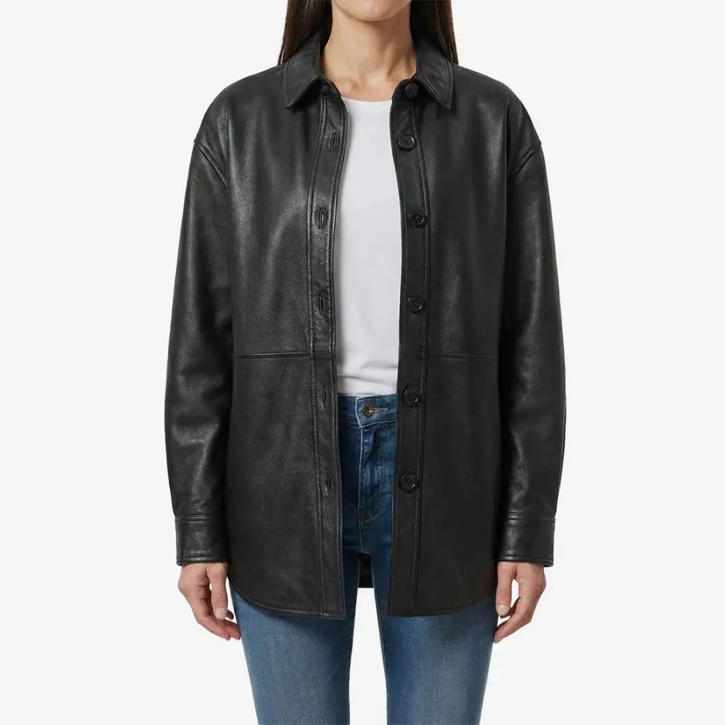 Sowachi Women’s Black Real Lambskin Leather Jackets