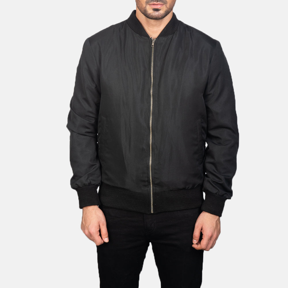 Sowachi Zack Black Bomber Jacket